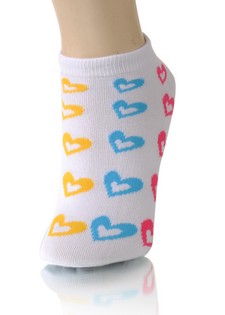 HEARTS IN A ROW LOW CUT SOCKS style 3