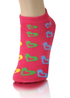 HEARTS IN A ROW LOW CUT SOCKS style 4