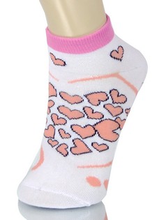 HEART CLUSTERS LOW CUT SOCKS style 6