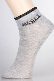 3 Pair Pack Sports w/ Ankle Stripe Athletic Low Cut Design Spandex Socks