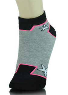 STARS AND BRICKS VIDEO GAME LOW CUT SOCKS style 3