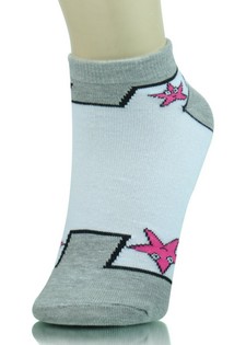 STARS AND BRICKS VIDEO GAME LOW CUT SOCKS style 4