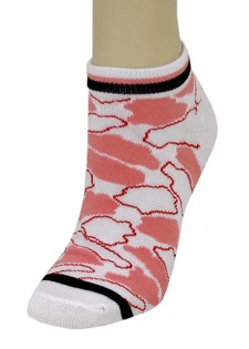 GIRAFFE PRINT LOW CUT SOCKS style 3