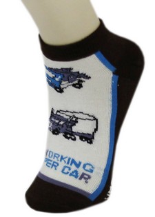 WORKING TRUCKS BOYS LOW CUT SOCKS style 2