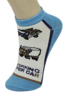 WORKING TRUCKS BOYS LOW CUT SOCKS style 6