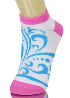 TRIBAL FLORAL PATTERN LOW CUT SOCKS style 2