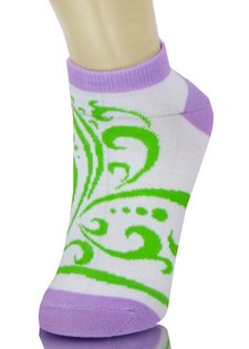 TRIBAL FLORAL PATTERN LOW CUT SOCKS style 3