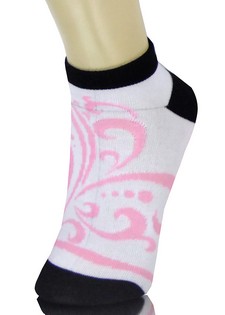 TRIBAL FLORAL PATTERN LOW CUT SOCKS style 5