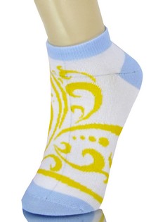 TRIBAL FLORAL PATTERN LOW CUT SOCKS style 6