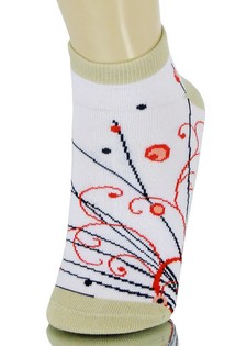 FLORAL BURST LOW CUT SOCKS style 6