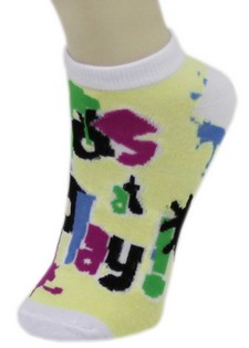 KIDS AT PLAY GRAFFITI LOW CUT SOCKS style 2