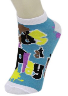 KIDS AT PLAY GRAFFITI LOW CUT SOCKS style 3