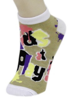 KIDS AT PLAY GRAFFITI LOW CUT SOCKS style 6