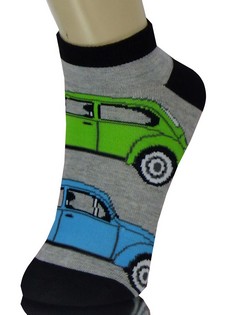 RETRO BEETLE BUG CARS LOW CUT SOCKS style 2