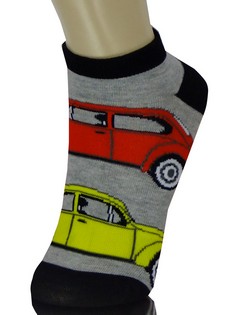 RETRO BEETLE BUG CARS LOW CUT SOCKS style 3