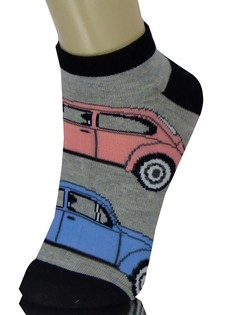 RETRO BEETLE BUG CARS LOW CUT SOCKS style 4