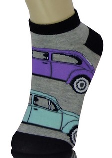 RETRO BEETLE BUG CARS LOW CUT SOCKS style 5