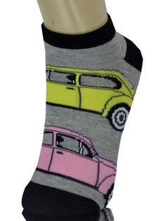 RETRO BEETLE BUG CARS LOW CUT SOCKS style 6