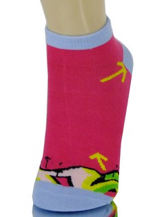 COLORFUL ARROWS LOW CUT SPANDEX SOCKS style 6