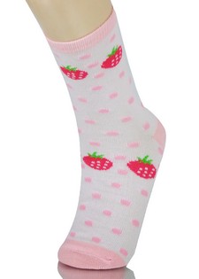 FRUIT CHARACTERS GIRLS COMPUTER SOCKS style 4