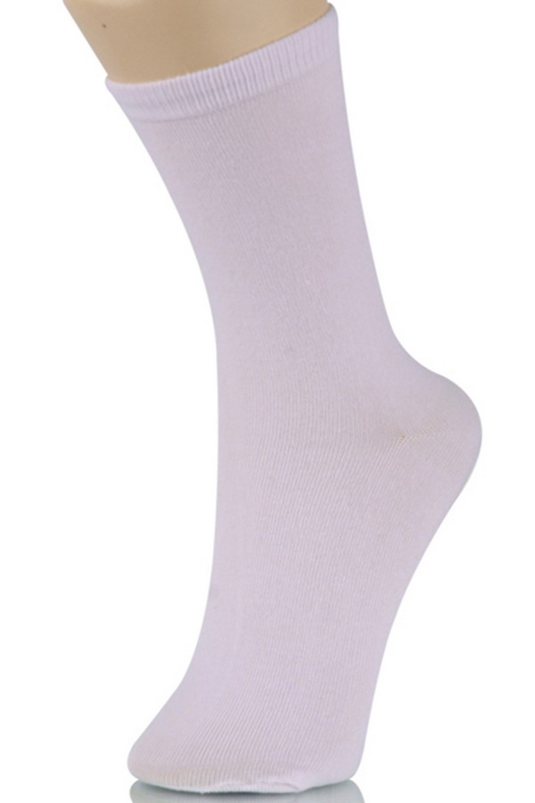 Women's White Crew Socks - Wholesale - Yelete.com