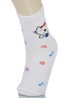 KITTY CAT GIRLS COMPUTER SOCKS style 4