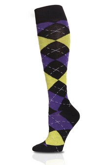 Colorful Argyle Knee High Scoks style 2