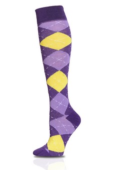 Colorful Argyle Knee High Scoks style 6