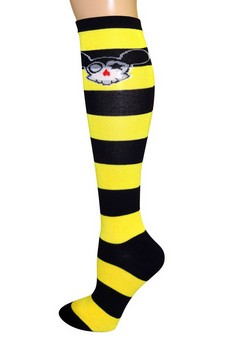 Womens Anime Skull Knee High Socks style 6