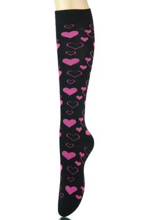 VARIETY OF HEARTS KNEE HIGH SOCKS style 2