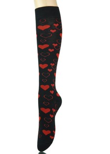 VARIETY OF HEARTS KNEE HIGH SOCKS style 6