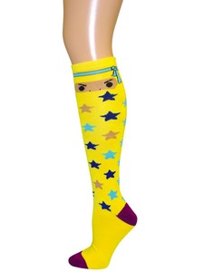 Single Pair Pack Fashion Design Knee High Socks style 4