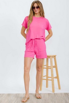 Women's Everyday French Terry Pocket Shorts style 5