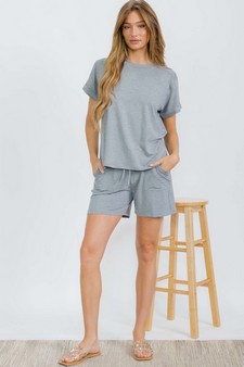 Women's Everyday French Terry Pocket Shorts style 5
