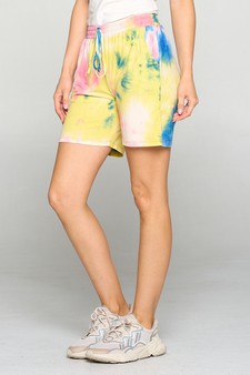 Women's Tie Dye Print Relaxed Shorts - TOP: TP2260 style 2