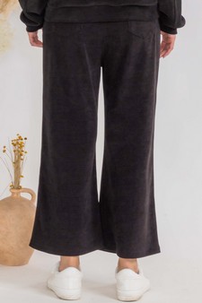 Women’s Wide Leg Corduroy Cropped Pants style 2