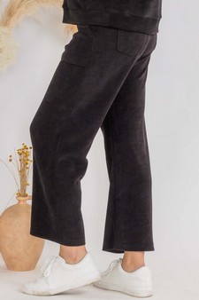 Women’s Wide Leg Corduroy Cropped Pants style 3