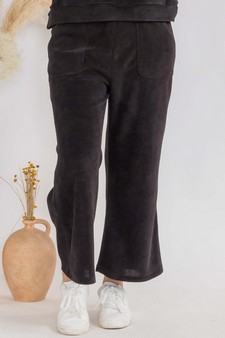 Women’s Wide Leg Corduroy Cropped Pants style 4