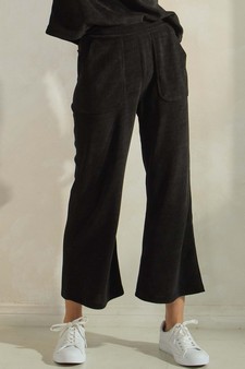 Women’s Wide Leg Corduroy Cropped Pants style 4