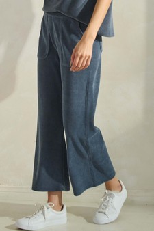 Women’s Wide Leg Corduroy Cropped Pants style 3