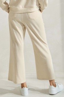 Women’s Wide Leg Corduroy Cropped Pants style 2