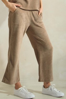 Women’s Wide Leg Corduroy Cropped Pants style 3