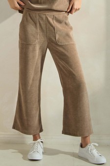 Women’s Wide Leg Corduroy Cropped Pants style 4