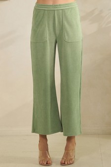 Women’s Wide Leg Corduroy Cropped Pants style 4