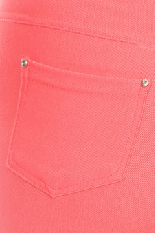 Women's Cotton-Blend 5-Pocket Skinny Capri Jeggings (XXXL only) style 5