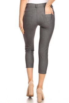 Women's Classic Solid Capri Jeggings (Medium only) style 3