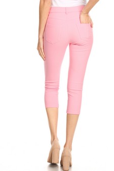 Women's Classic Solid Capri Jeggings (Medium only) style 3