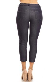 Women's Classic Solid Capri Jeggings (Small only) style 2