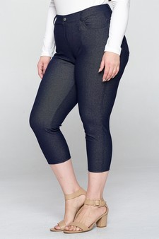 ETA 01/24/25 - Women's Classic Solid Capri Jeggings (XXXL only) style 2