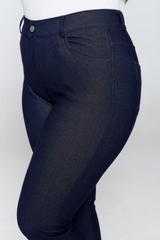 ETA 01/24/25 - Women's Classic Solid Capri Jeggings (XXXL only) style 5